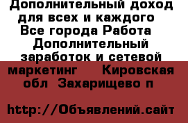 Дополнительный доход для всех и каждого - Все города Работа » Дополнительный заработок и сетевой маркетинг   . Кировская обл.,Захарищево п.